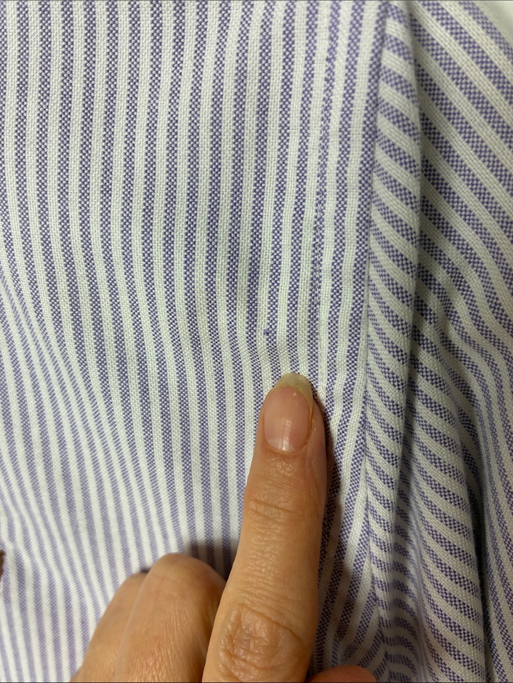 Ralph Lauren Blue and White Stripe Button-Down Shirt - Picture 9 of 10